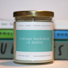 Load image into Gallery viewer, one wick away vintage bookshop in dublin candle